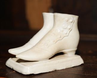 Bisqure porcelain shoes