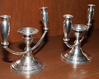 Empire sterling weighted candlelabras