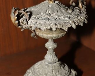 Antique French bronze tazza