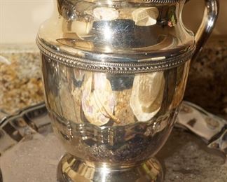 Glastonbury silverplated pitcher
