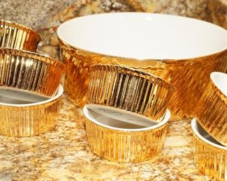 Hall Golden Glo ramekins and bowl