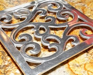 Pewter trivet