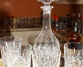 There are absolutely Gorgeous crystal glasses and decanters available for sale.