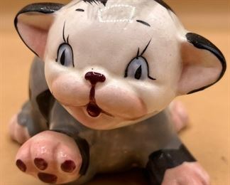 Anthropomorphic Handpainted Cat Planter