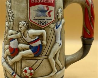1984 Olympics Budweiser Souvenir Stein
