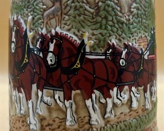Budweiser Clydesdale Wagon CS15 Stein