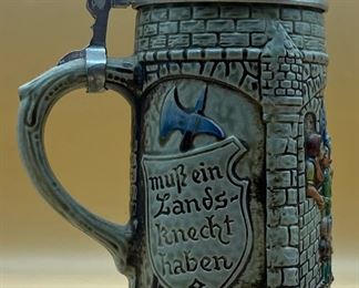 Egon Bay Handarbeit Lidded Stein