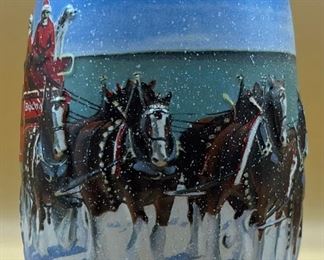1995 Lighting The Way Home Budweiser Holiday Stein