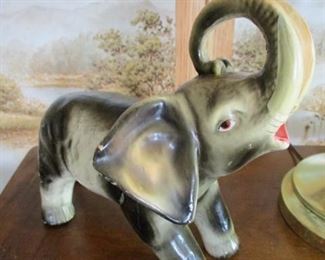 Porcelain Elephant Figurine