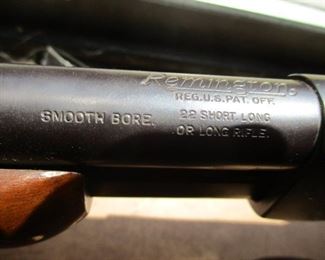 Remington Smooth Bore 22 Cal. Rifle