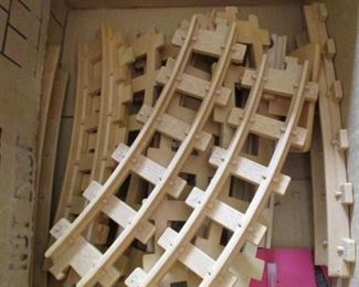 Wood Lionel Train Set