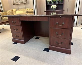 Executive Desk - excellent condition - beautifully finished back as well!  72" x 36"