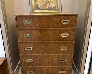 Vintage 5 drawer chest - Dixie - Campaigner - rare!