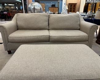 Tan couch - two cushion.  Have matching big man's chair and ottoman.