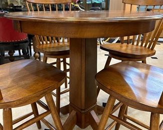High Top Table/4 swivel chairs 