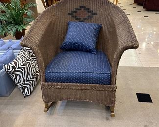 Wicker rocker