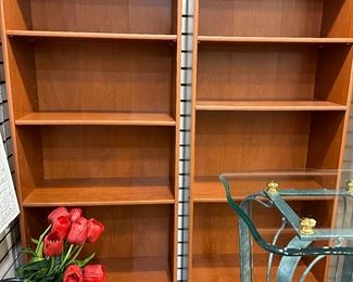 2 bookshelves