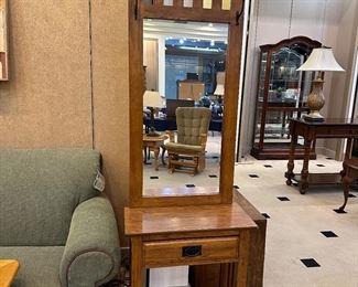 Mission style Hall Tree