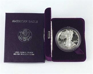 1989 Proof American Silver Eagle in Box