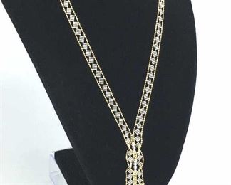 New 14K Yellow Gold Tassel Necklace