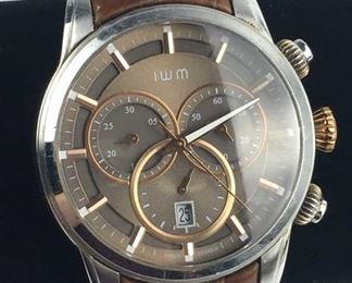 IWM Men's Watch w/ Leather Band