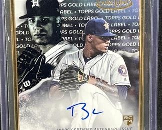 2020 Topps Bryan Abreu RC Auto Gold Framed