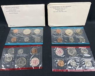 1971 & 1972 Uncirculated Mint Coin Sets
