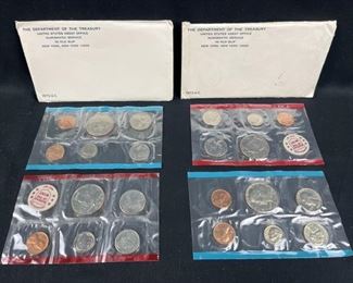 (2) 1972 Uncirculated Mint Coin Sets