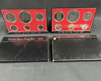 1976, 1977 US Mint Proof Coin Sets