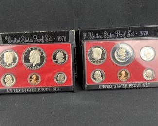 1978, 1979 US Mint Proof Coin Sets