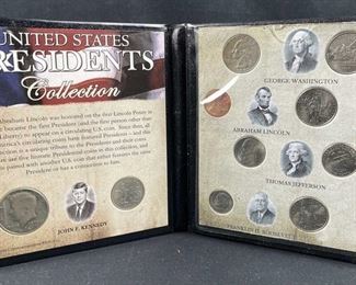US Presidents Coin Collection in Folio
