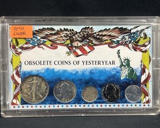 90% Silver Obsolete Coins of Yesteryear Set
