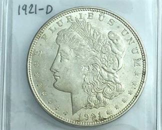 1921-D Morgan Silver Dollar, U.S. $1 Coin