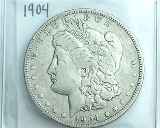 1904 Morgan Silver Dollar, U.S. $1 Coin