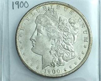 1900 Morgan Silver Dollar, U.S. $1 Coin