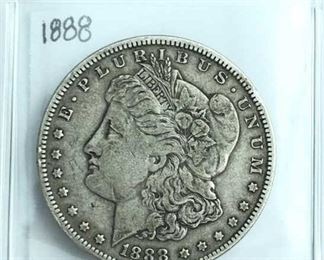 1888 Morgan Silver Dollar, U.S. $1 Coin