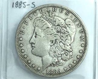 1885-S Morgan Silver Dollar, U.S. $1 Coin