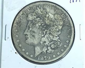 1879 Morgan Silver Dollar, U.S. $1 Coin