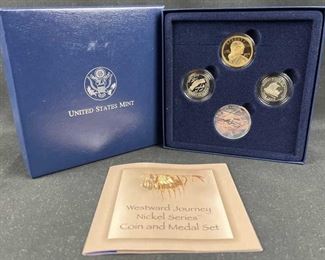 2005 Westward Journey Nickel & Medal Set in Box