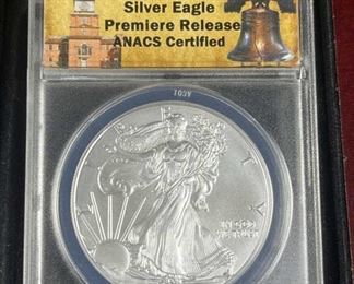2015 American Silver Eagle in Box, ANACS- MS69