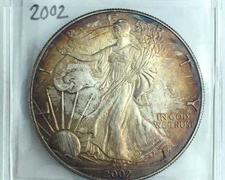 2002 American Silver Eagle 1oz .999