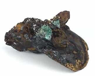 Copper Bearing Adamite w/ Black Tourmaline