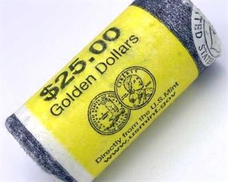 (25) 2000 Sacagawea Dollars Roll, BU