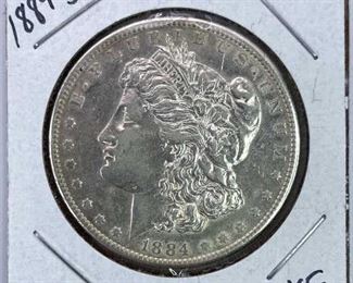 1884-S Morgan Silver Dollar, Nice XF Better Date