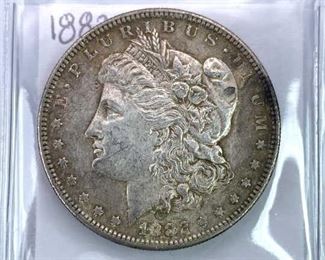 1882-S Morgan Silver Dollar, U.S. $1 Coin, XF+