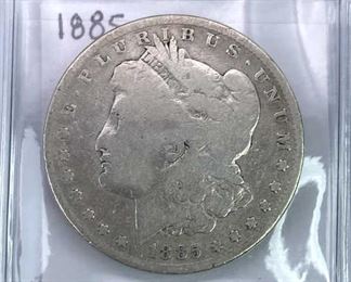 1885 Morgan Silver Dollar, U.S. $1 Coin, G