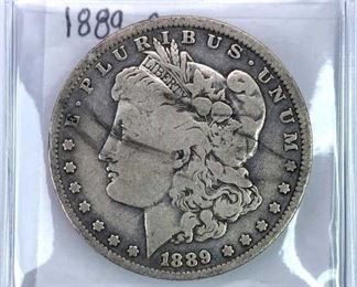 1889-O Morgan Silver Dollar, U.S. $1 Coin, VG