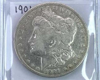 1901-O Morgan Silver Dollar, U.S. $1 Coin, VG