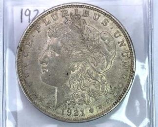 1921 Morgan Silver Dollar, U.S. $1, AU-UNC Details