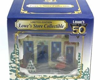 1996 Lowe's Lighted Porcelian Building, Unopened